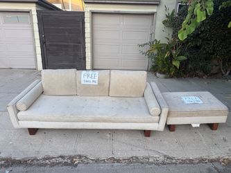 FREE COUCH & OTTOMAN