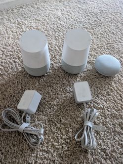 Google home speakers and mini set
