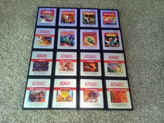 Atari 2600 Silver Label Games Lot of 16 All Tested and Working See Pics