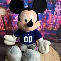 Disney Mickey Mouse New York Giants Plush NFL Football 