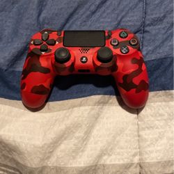 Red Camo Ps4 Controller 