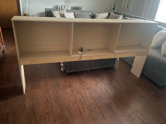 Bookcase  storage for twin bed or with electrical hook up