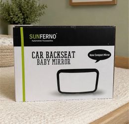SUNFERNO Baby Car Mirror Rear Facing Backseat Mirror New