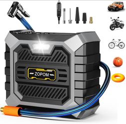 Air Compressor DC 12V Portable with Digital Pressure Gauge Air Pump for Car Tires Car Accessories, brand new