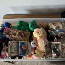Large Collection of TY Stuffed Animals 