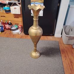 Very Large Brass Vase