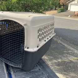 Large Medium Dog Kennel Crate Carrier Airline Approved like New 36” L by 24” W by 27” H