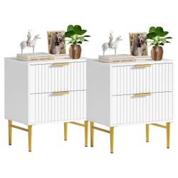 Nightstand Set With Electrical Connection