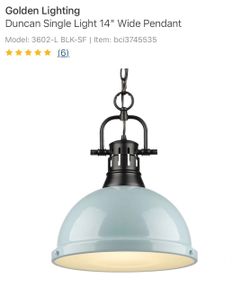 Golden Lighting Duncan Pendant Light