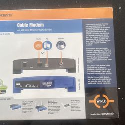 Linksys cable modem 