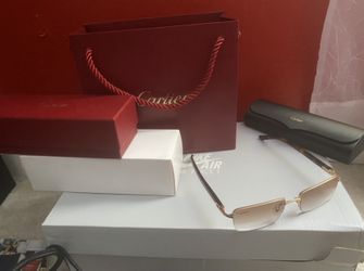 2019 Cartier Glasses 18k w/ replacement lenses & receipt