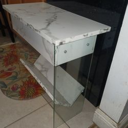 NEED GONE GORGEOUS MARBLE AN THICK GLASS VANITEY IN GREAT CONDITION 25 FINAL PRICE