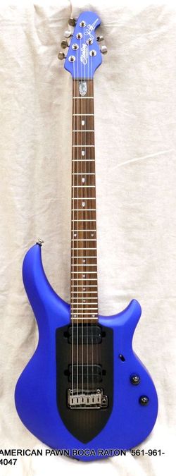 Sterling by Music Man Solid-Body Electric Guitar Siberian Sapphire MAJ100