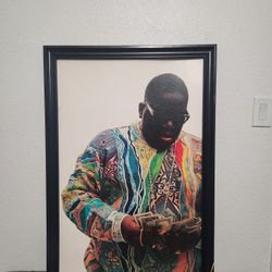 Notorious BIG Framed Wood(sh) Print