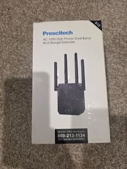 Prescitech AC1200 Dual Band Wi-Fi Range Extender X12