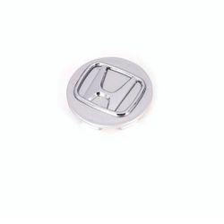 Honda Gloss Silver Wheel Rim Center Caps Chrome Logo For Honda 69MM/2.75  4 pcs