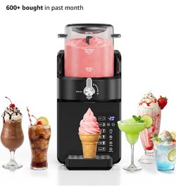 2-in-1 Slushie Machine & Soft Serve Ice Cream Maker with 6 Presets