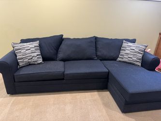 Chaise Couch - Pullout Sleeper Queen Mattress