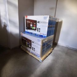 HD177 55” TCL smart 4k Roku led tv 