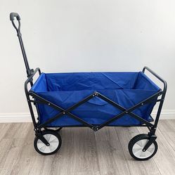 New in box $50 Collapsible Folding Wagon Utility Beach Wagon Cart Outdoor Camping, 34x20x22” (2 colors) 