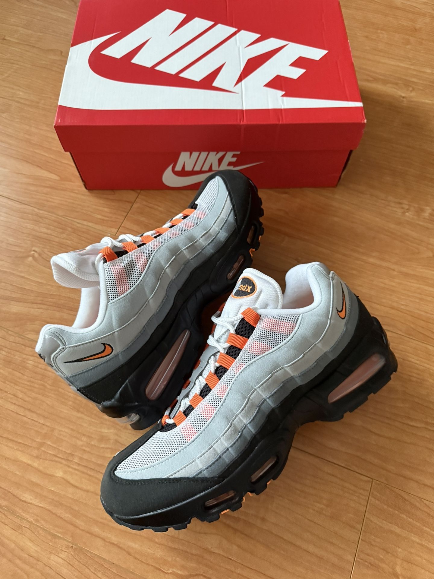 NEW Nike Air Max 95 OG Big Bubble Bright Mandarin 2.0 (2025) Size 12