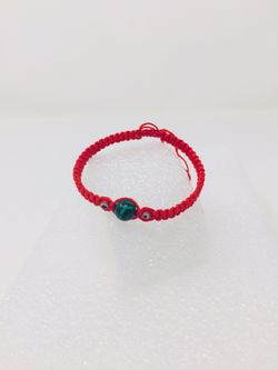 Red string Malachite “stone of transformation “ and protection bracelet