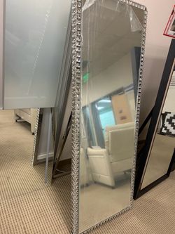 New LED Mirror with crystals and stand