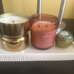 Candle Bundle – 3 Candles, Lightly Used