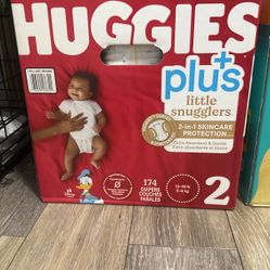 1 Box Huggies plus Size 2 Ct 174