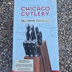 Chicago Cutlery 13pc Block Knife Set Armitage Brown