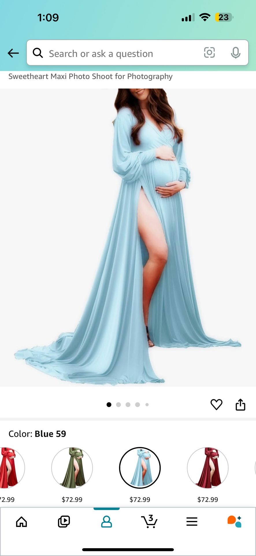 Maternity Dress Blue 