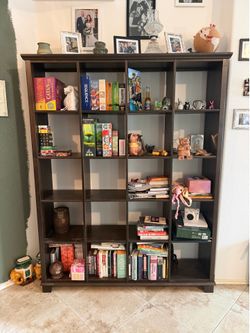IKEA MARKÖR Solid Wood Bookcase | Discontinued | Dark Brown