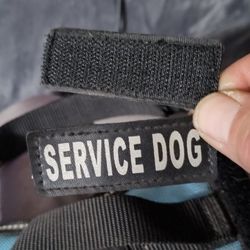 I Have Two Different Dog Vest One Of Them With Service Badges