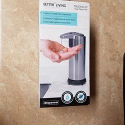 Better Living 8 oz. Touch-Free Soap/Lotion Dispenser in Stainless-Steel