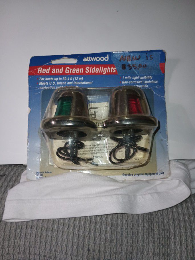 Red Green Side Lights... Small skiff Or Boat