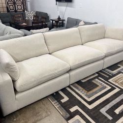 Feather Cloud Super Plush 140” Sectional Sofa Couch