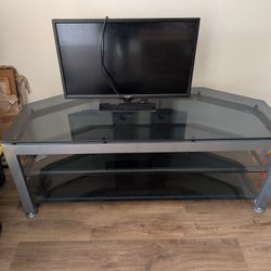 Tv Entertainment Stand Heavy Sale Or Trade