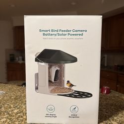 Smart Bird Feeder - Camera And Solar Powered