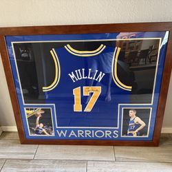 Chris Mullin Custom Framed Autographed Jersey 