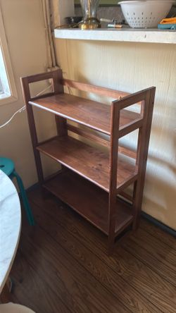 Wooden folding organizer