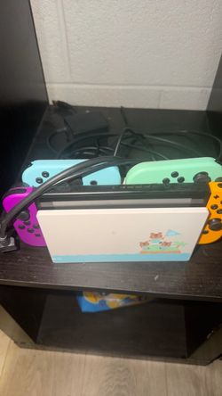 Nintendo switch barely used animal crossing edition console