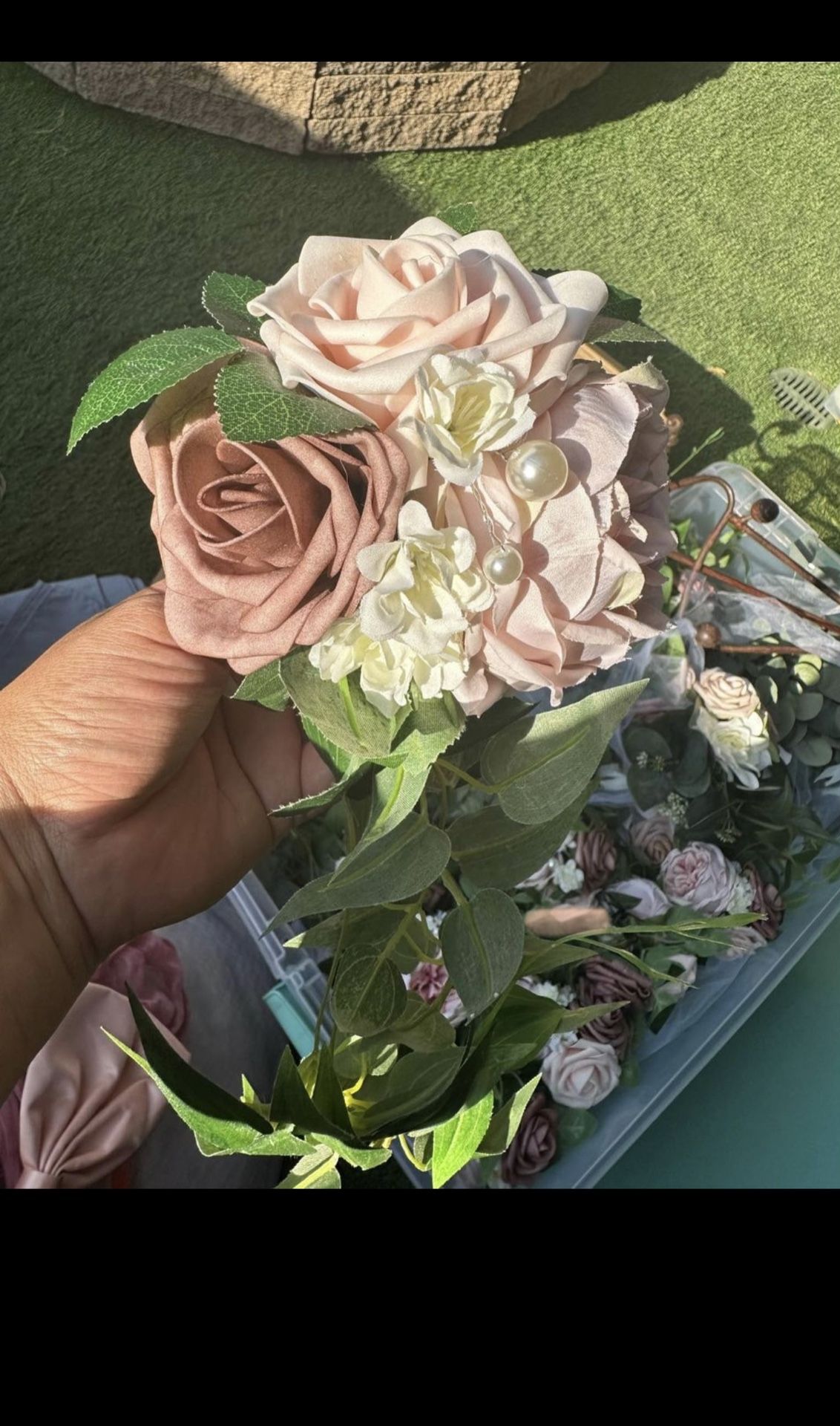 Pew Flowers Dusty Pink/Mauve