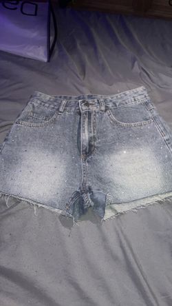 Sparkling Jean shorts (women)