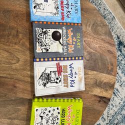 4 Diary Of A Wimpy Kid Hardback Books