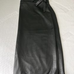 Faux Leather Skirt