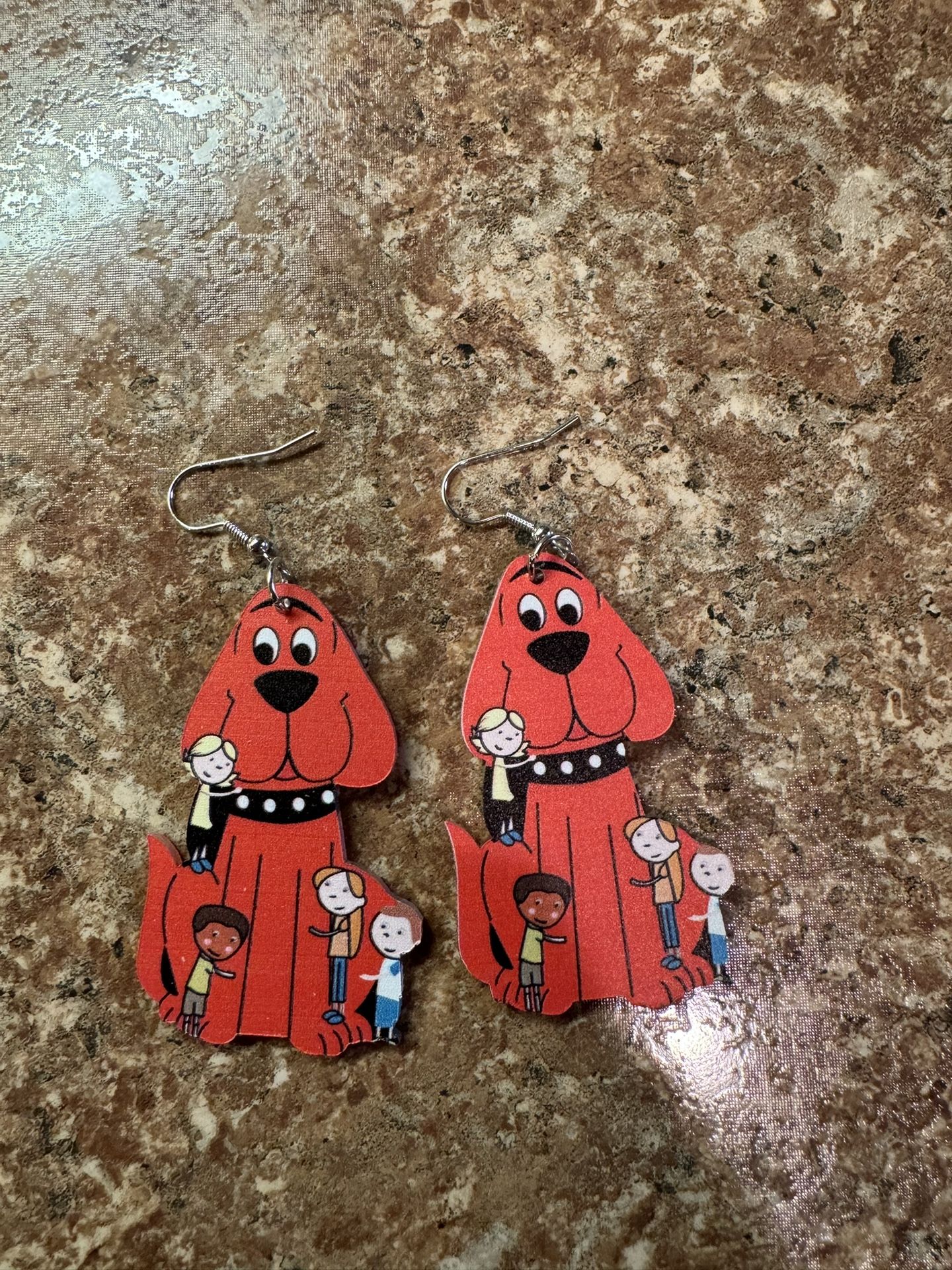 New Clifford The Big Red Dog Earrings Shipping Available b