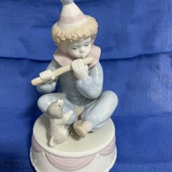 1990 Paul Sebastian Clown With Dog Musical Box