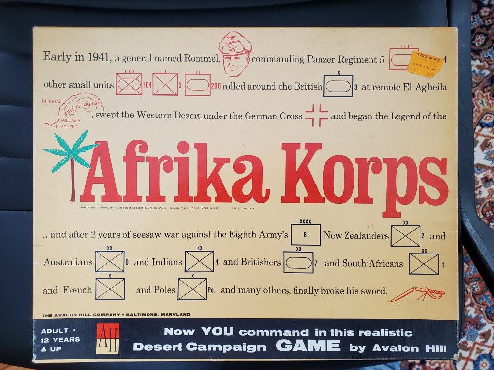 Vintage Afrika Korps Game (1964)