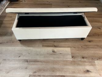 Fabric bench with storage FREE