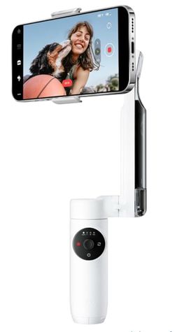 Insta360 Flow Gimbal Stabilizer for Smartphone, Official Sticker Kit - AI-Powered Gimbal, 3-Axis Stabilization, Built-in Tripod, Portable & Foldable, 
